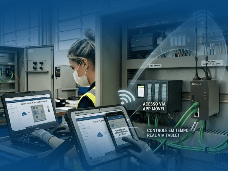 Acesso remoto industrial com VPN para CLPs de múltiplas marcas
