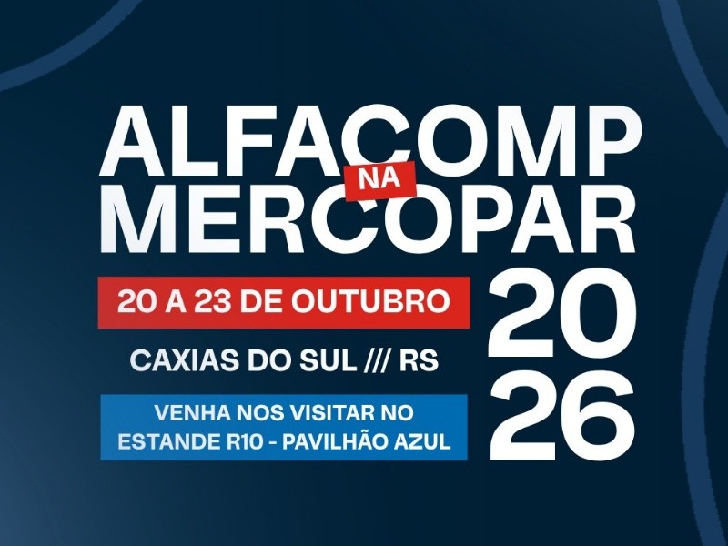 Alfacomp na Mercopar 2026: tecnologia aplicada para a indústria