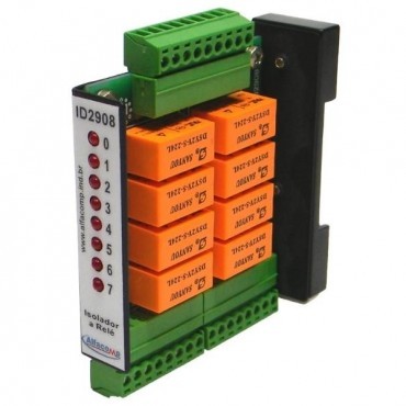 Isolador a relé para 8 saídas digitais - ID2908 em Alegrete