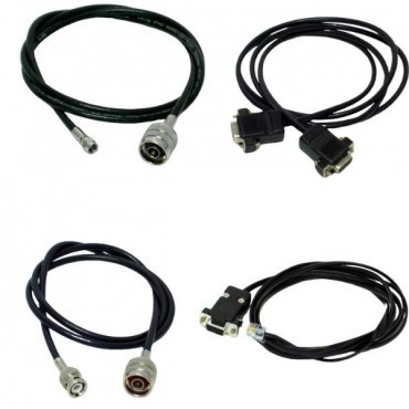 Cabos montados para comunicação serial e de radiofrequência em Alegrete