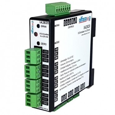 IA2820 – Conversor multiplexado para 8 entradas analógicas em Alegrete