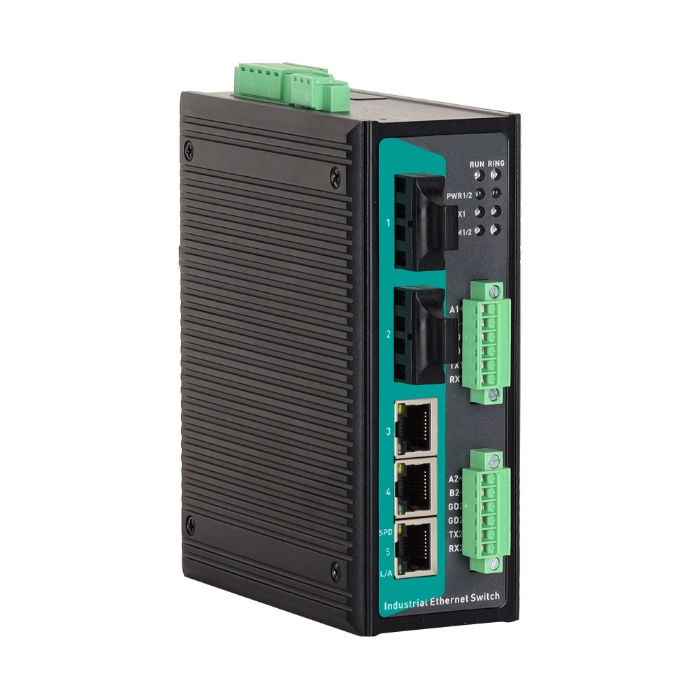 Switch Ethernet Industrial Gerenciável CIEN5205C-2F-2D232/485