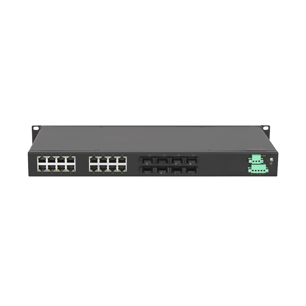 CISCOM6024-8F – Switch Ethernet industrial gerenciável com 8 portas fibra e 16 portas Fast Ethernet