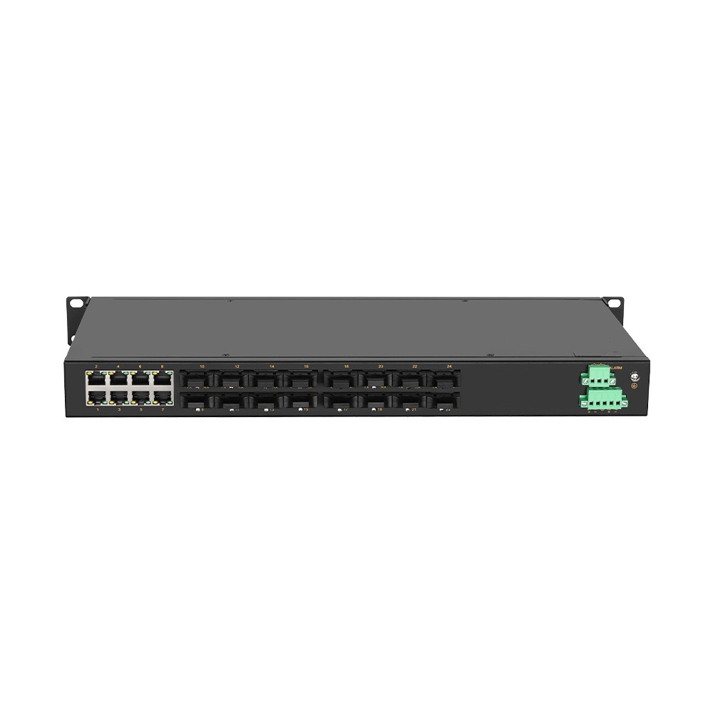 CISCOM6024-16F – Switch Ethernet industrial gerenciável 24 portas com 16 portas fibra e 8 portas Fast Ethernet