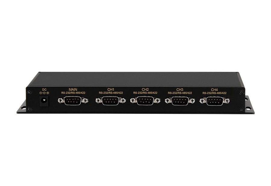 CSE485-HUB4 – Conversor HUB serial industrial com isolação total RS232/RS485/RS422 com 1 porta master e 4 portas slave