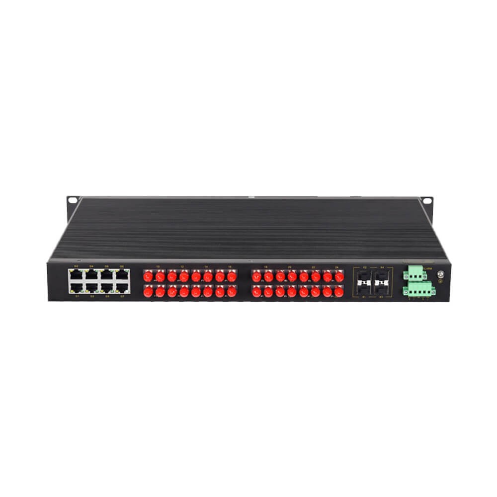CISCOM8028GX-4XGF-8GT-16F – Switch Ethernet industrial gerenciável Layer 3 28 portas com 4 SFP+ 10G, 8 portas Gigabit e 16 portas fibra 100M