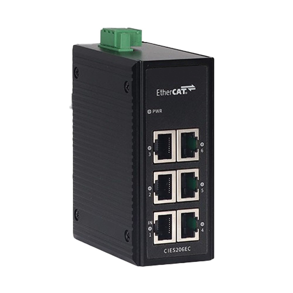 Switch EtherCAT Industrial CIES206EC (6 Portas Fast Ethernet)